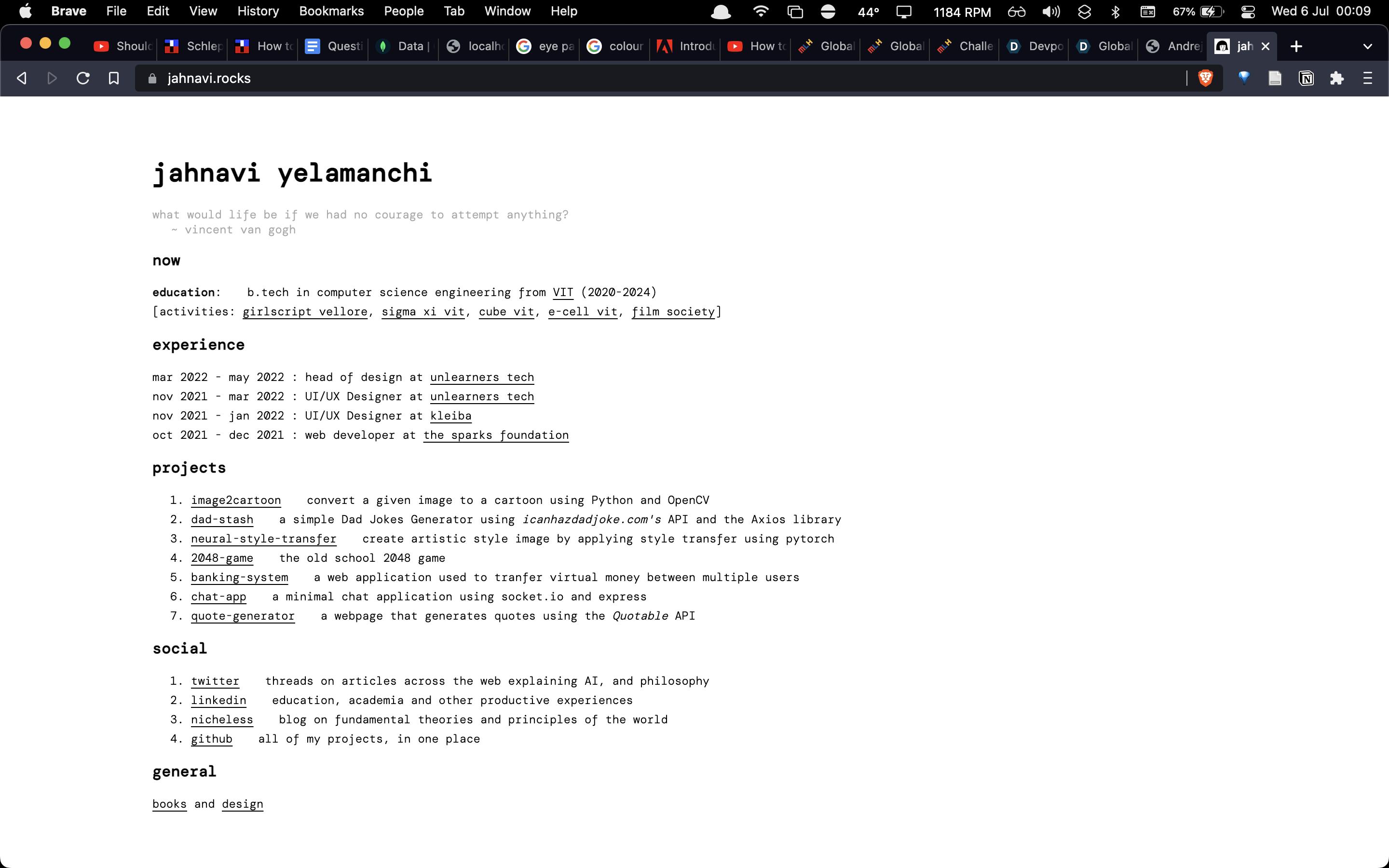 Personal-Website | Devpost